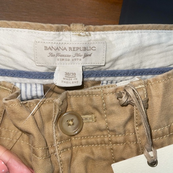 Banana Republic NWT Men's Chino Pants Beige 30 x 30 - Picture 5 of 7